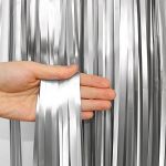 Занавес металлик из дождика для декора сцены, фотозоны, на заказ