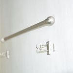 1шт Карниз кафе раздвижной от 40см до 110см металл D10, никель