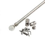 1шт Карниз кафе шторы металлический D10  60/80/120см, Шар 