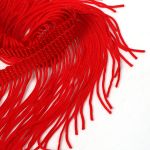 1м Баxрома шелковая разрезная шириной 10см, красная (уп) 