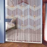 1шт Штора декоративная занавес на карнизе 90х190см, бамбук         