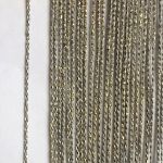 Нитяной занавес с золото люрекс шторы Tripolina NTL-0802, антрацит 