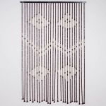 1шт Штора декоративная на карнизе Зигзаг 90х170см, бамбук       