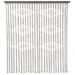 1шт Штора декоративная на карнизе Ромб 90х175см, бамбук      