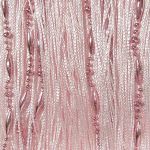 Кисея штора однотонная с бусами №5/1,  1мх2м 