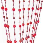 Декоративная штора из бус на карнизе Шарик 80х175см    