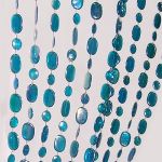 Декоративная штора из бус на карнизе Галька 80х175см  