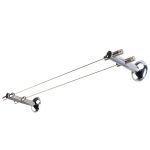 1шт Карниз металлический Струнный для шторы, двуxрядный (3.5м)