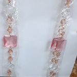 Декоративная штора из бус на карнизе Узор 80х175см       