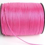 4мм Шнур декоративный полиэстер в катушке, розовый (уп)