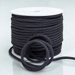 4мм Шнур декоративный синтетический в катушке, серый (уп)    