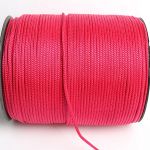 4мм Шнур декоративный полиэстер в катушке, фуксия (уп)  