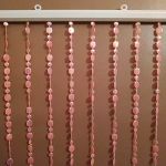 Декоративная штора из бус на карнизе Галька 80х175см 