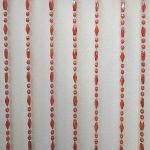 Декоративная штора из бус на карнизе Ромбик 80х175см   