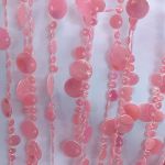 Декоративная штора из бус на карнизе Круги, 80х175см      