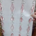 Декоративная штора из бус на карнизе Узор 80х175см      