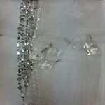 Стеклярус на полосках органзы Garden 535725v4, 90смх2м  