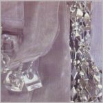 Стеклярус на полосках органзы Garden 535725v2, 90смх2м           