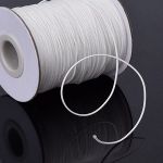 2.5мм Шнур декоративный плетенный в катушке, белый (уп)  