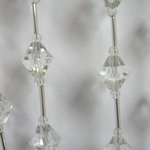 Декоративная штора из стекляруса Z018 на карнизе 80х170см