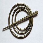 1шт Заколка декоративная подхват на нитяные шторы №13, пластик